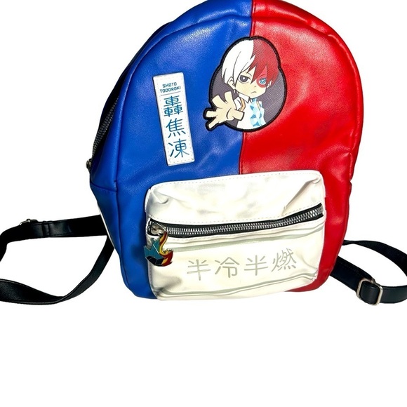 My Hero Academia Shoto Todoroki Blowfish Faux Leather Backpack - Picture 1 of 15